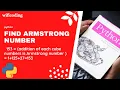 find Armstrong number in python python program