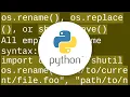 How to move a file in Python