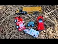 Lagu Menemukan Mainan Truk Kontainer, Mobil Pemadam, Bus Tayo, Truk Molen, Crane, Dump Truck, Mobil Balap
