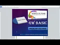 GW BASIC - Lecture 5 Maintain and Update the Program