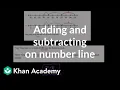 Adding and subtracting on number line word problems Early Math Khan Academy