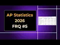2026 AP Statistics Free Response