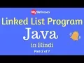 Linked List Program in Java Hindi
