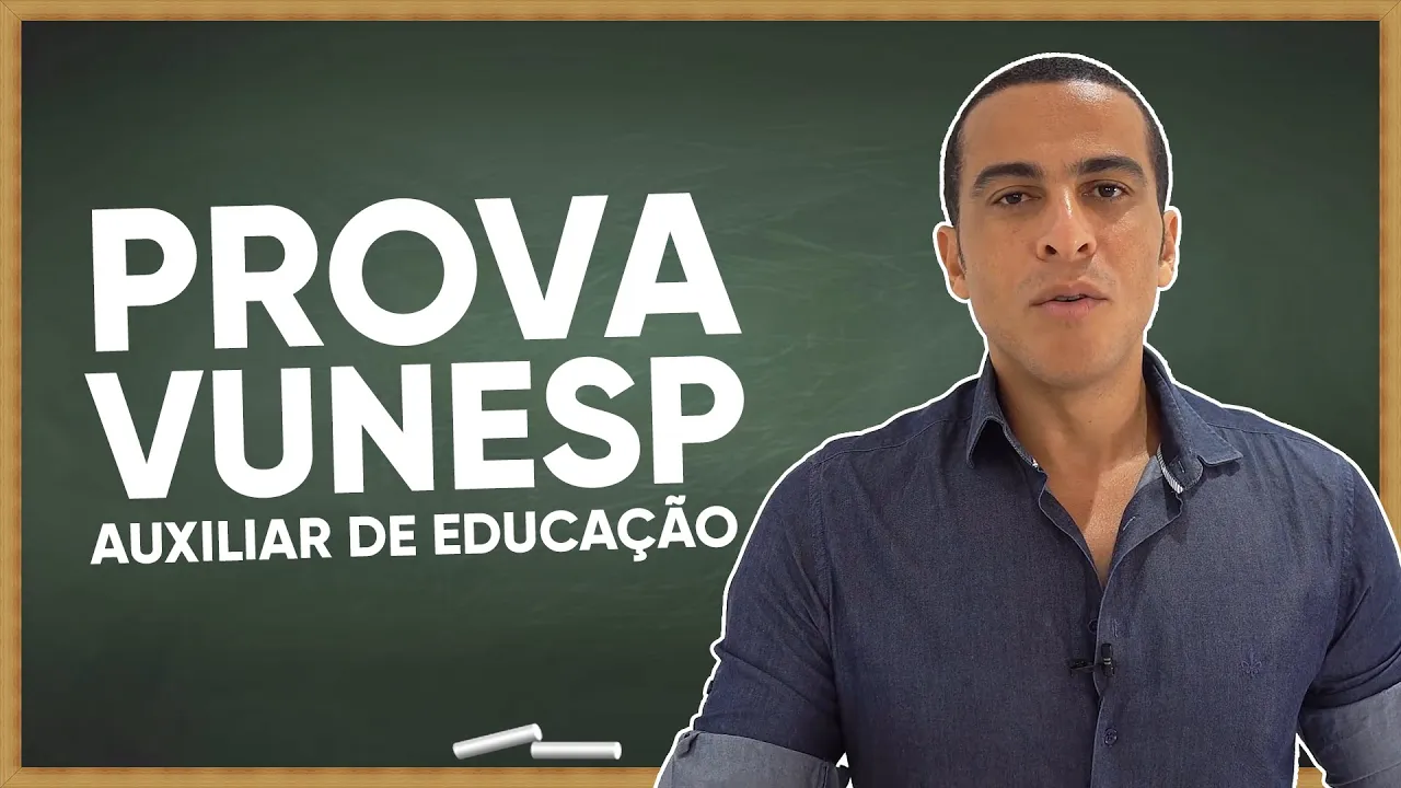 PROVA VUNESP PORTUGUÊS  - Prefeitura de Sorocaba - Auxiliar de Educação - Nível Médio