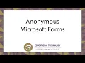 Anonymous Microsoft Forms