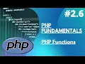 2 6 PHP Fundamentals - PHP Functions