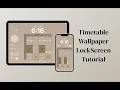 How to create a class schedule lock screen wallpaper The Timetable Factory