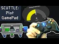 SCUTTLE Robot - Plot Gamepad values in Nodered via txt file