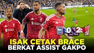 BARCOLA DEBUT ISAK GAKPO MAKIN KLOP LIVERPOOL MENANG 2-0 DI MARKAS TIM PROMOSI!