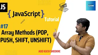 Push Pop Shift Unshift Array in JavaScript JavaScript Tutorials in Hindi 2023