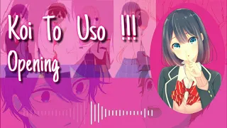 Download Koi To Uso - Opening Theme - Full Version - W/Lyric - Kanashii Ureshii - Frederic MP3