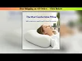 Deep Sleep Pillow, Patented Ergonomic Contour Design for Side & Back Sleepers, Orthopedic Cervical