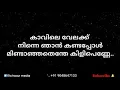 Lagu കാവിലെ വേലക്ക് നിന്നെ ഞാൻ | Kavile velakk ninne karaoke with lyrics by Richooz media | 9048647133