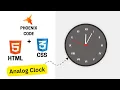 Analog Clock using ONLY HTML CSS No JavaScript