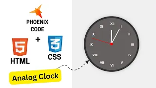Analog Clock using ONLY HTML CSS No JavaScript
