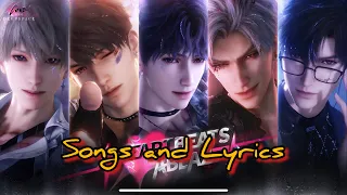 all five songs and lyrics from heartbeats ablaze banner to put on loop love and deepspace