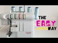 How to thread a serger from scratch the fast way singer ultralock