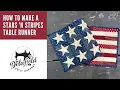 How to make a USA Flag Table Runner - Free Quilting Tutorial