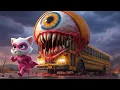 🐱🎒🚌 Kitten’s School Bus Adventure Takes a Wild Monster Twist! | AI Cat Story (EP4)