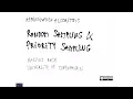 Lecture 08 Random sampling and priority sampling