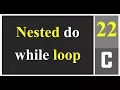 Nested do while loop