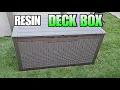 UNBOXING Assembling This 100 Gallon Resin Waterproof Deck Box