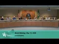 May 12 2026 Board Meeting