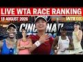 New WTA Race Ranking SHOCK ALEX EALA IS UNSTOPPABLE 2026 Cincinnati Open - Women s singles