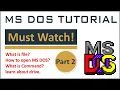 2 MS DOS Tutorial part 2