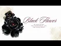 Black Flower Clipart Bundle 16 Dark Floral PNG Clipart Transparent PNG High Resolution 300 DPI