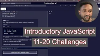 Step-by-Step FreeCodeCamp JavaScript Tutorial 11-20 Easy Beginner Challenges