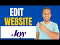 How To Edit WithJoy Website WITHJOY WEDDING WEBSITE TUTORIAL