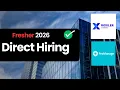 Walk-in Drive 2026 Fresher Jobs Full Stack Developer DevOps Engineer Trainee Hiring Apply Now