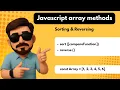 Sorting and Reversing Array Methods Javascript Array Methods CodingClash