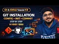 Git GitHub Tutorial Git Installation Config Init Commit Explained