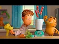 garfield with human breakfast the garfield