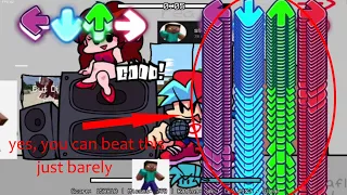 vs stev but its barely survivable beating the vs stev mod without botplay 