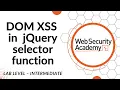 Lab DOM XSS in jQuery selector sink hashchange event