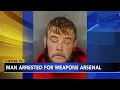 Delaware County man arrested after drugs weapons found at 3 separate locatio