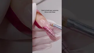 Oval Nail Extension Tutorial with Hard Gel Part 1 HEMA Free Gel Builder Gel Tutorial