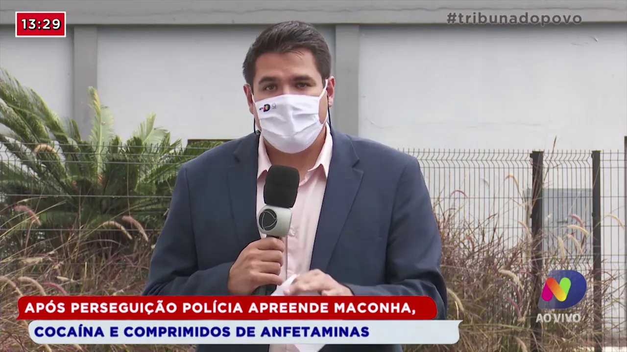 Após perseguição polícia apreende maconha, cocaína e comprimidos de anfetaminas