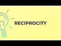 What is the meaning of the word RECIPROCITY