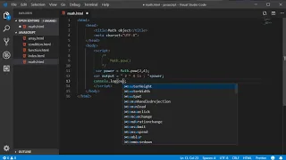 55 math pow method in javascript