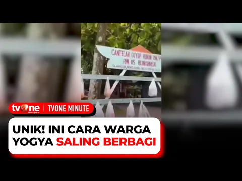 Warga Yogyakarta Saling Bantu di Tengah Pandemi Lewat Cantelan Guyub