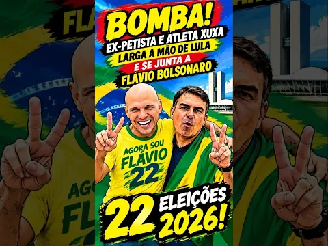 TÁ BOMBANDO! EX-PETISTA E ATLETA XUXA ABANDONA LULA E O PT E SE JUNTA A FLÁVIO BOLSONARO 22.