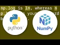 How do you do natural logs e g ln with numpy in Python