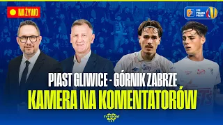 PIAST GLIWICE - GÓRNIK ZABRZE: 1/16 FINAŁU STS PUCHARU POLSKI. KAMERA NA KOMENTATORÓW