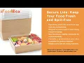 Wholesale Large Charcuterie Boxes with Clear Lids 8 3x5 7x2 8 Inch Disposable Food Packaging