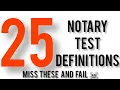 25 Crucial Notary Test Definitions Miss These And Fail