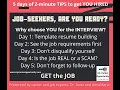 TGI-Friday Get these tips and get the job in record time